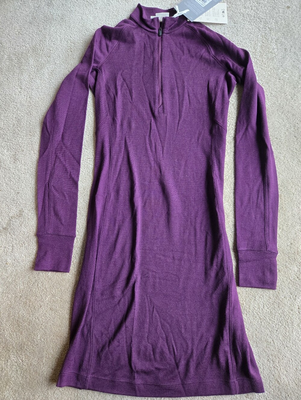 New Icebreaker Granary Ls Half Zip Dress. Merino 260